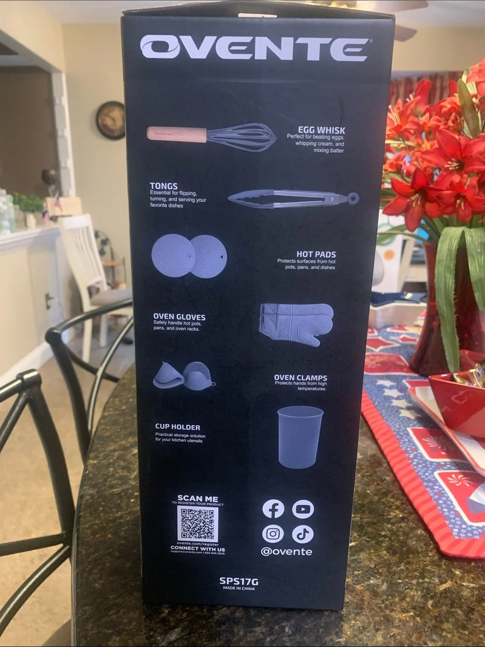 NEVER USED! Ovente Gray Silicone Kitchen Utensil Set - 17 Piece
